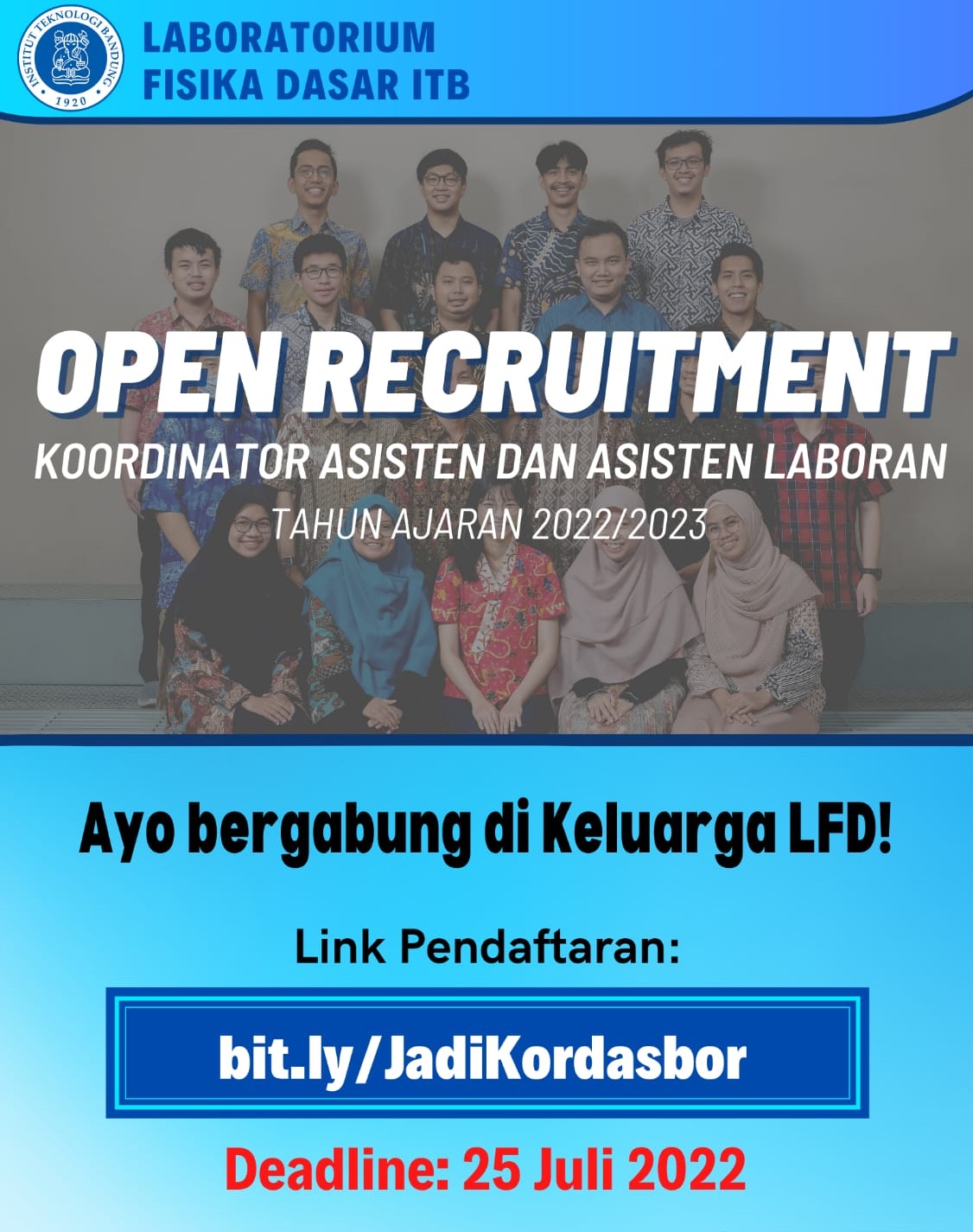 Pendaftaran Calon Koordinator Asisten Dan Asisten Laboran Laboratorium ...